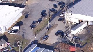 Sky 4 shows large police presence in Greenville