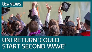 Reopening of UK universities 'could spark Covid second wave' | ITV News