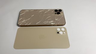 Rebuilding iPhone 12Pro Max Up Broken|Back glass iPhone XS Max Up to 12 Pro Max Replacement|Restore.