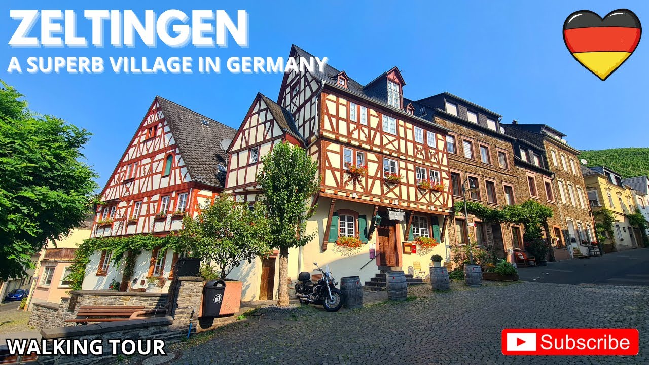 ZELTINGEN GERMANY - A SUPERB VILLAGE IN GERMANY - WALKING STREET
