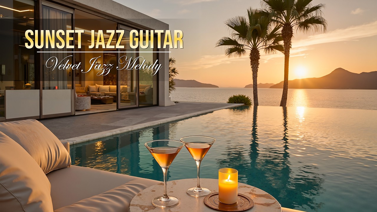 Sunset Jazz at the Seaside Villa 🌅 Smooth Bossa Nova Guitar for Calm Mood and Deep Relaxation