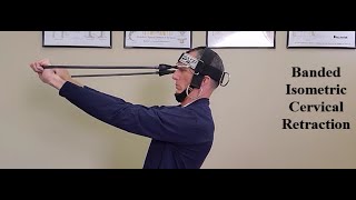 Banded Isometric Cervical Retraction: Kneeling