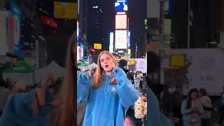Rapping In Time Square, Ny