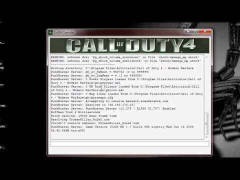 how to make cod4 server