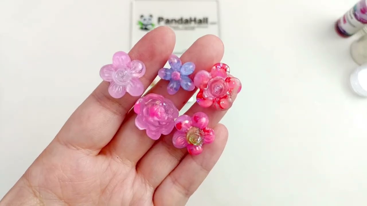 PandaHall】🌸桜の花びらを閉じ込めたレジンヘアピン #ハンドメイド