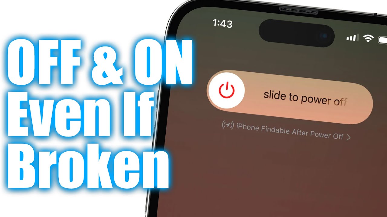 How To Turn Off iPhone Even With Broken Power Button (iPhone On/Off ...