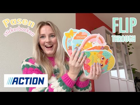 Action paas Stickerboeken 🐣🐰 - Flip through!
