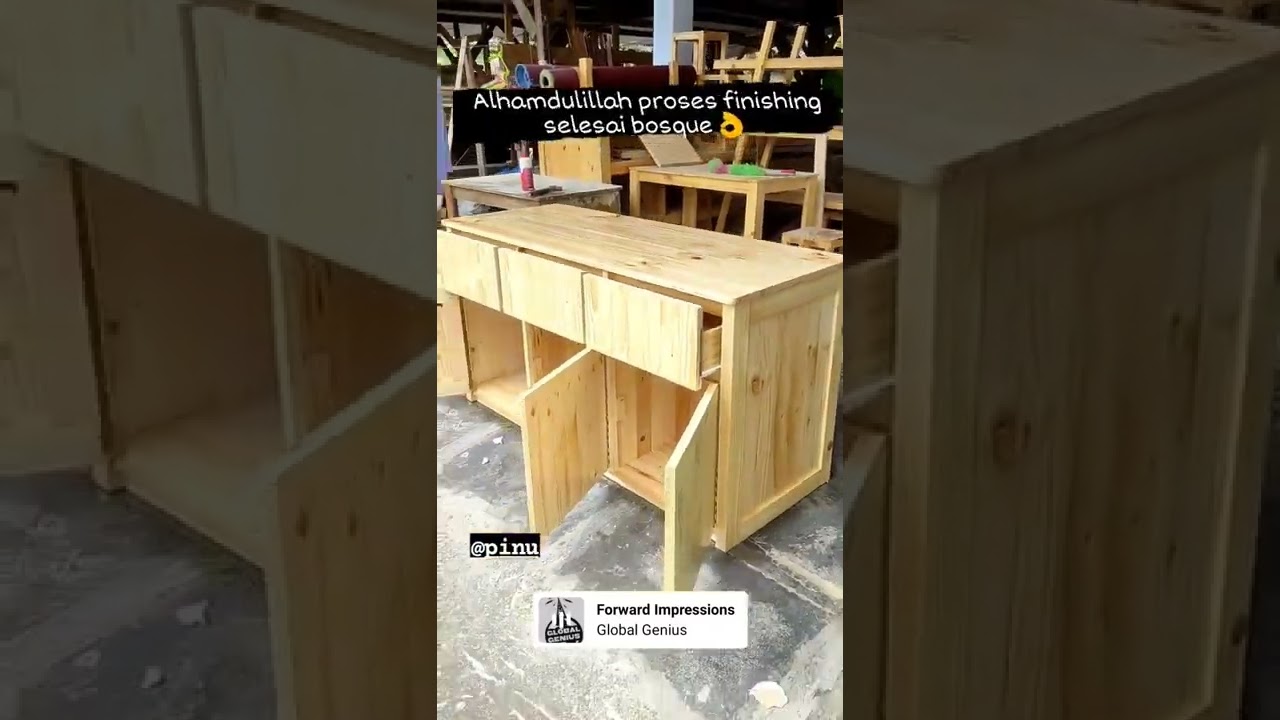 After finishing MEJA BUFET (jati belanda) @pinusfurniture.sidoarjo.