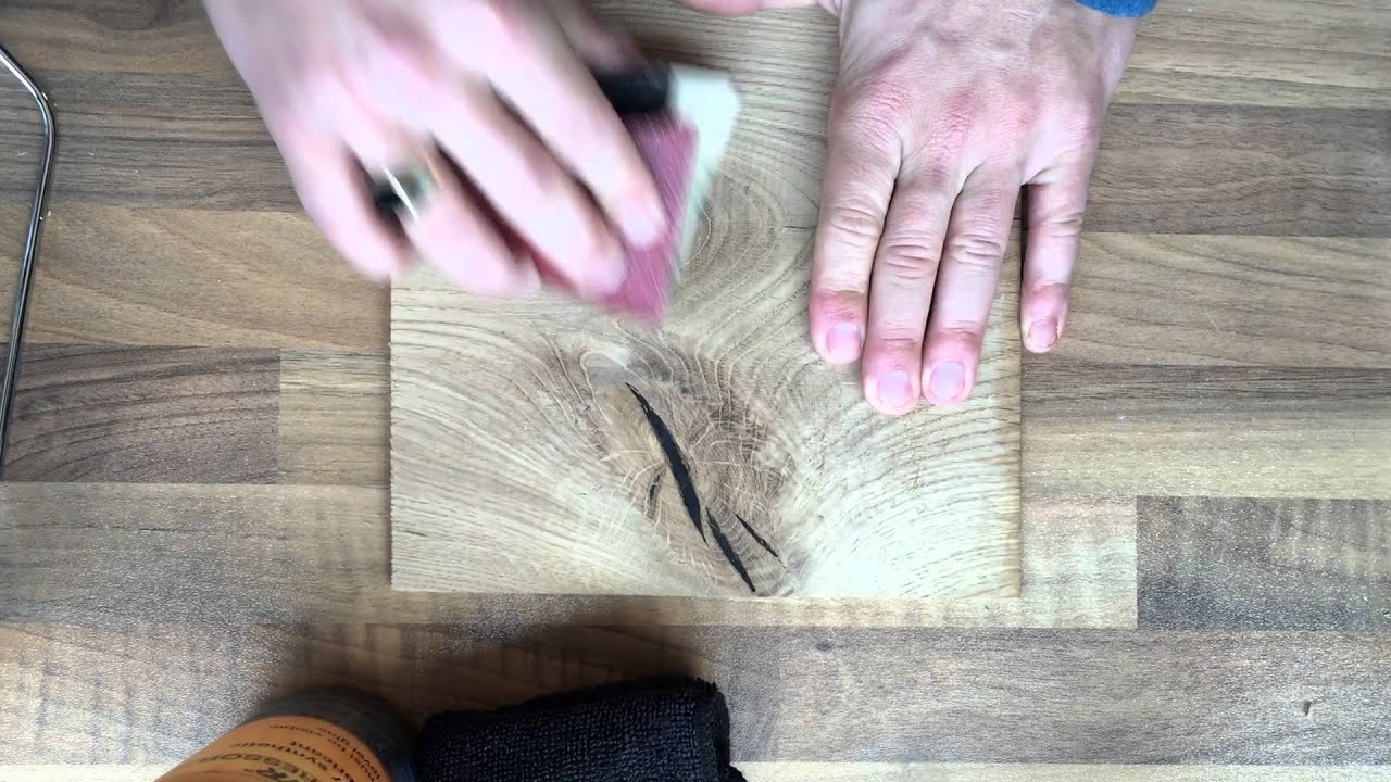 wood knot & crack repair YouTube