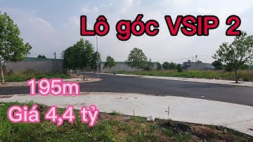 Lô góc 2 mặt tiền khu Vsip2 mở rộng Tân Bình Bắc Tân Uyên, dt 10x20,8 195m giá 4,4 tỷ thương lượng.