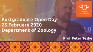 Postgraduate Open Day 2020 | Prof Peter Teske | Department of Zoology