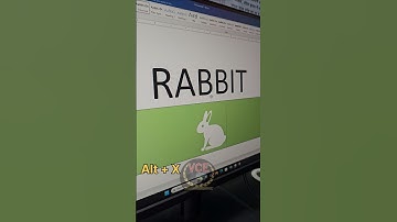 Ms word me rabbit 🐇 ka pic keyboard shortcuts se #msword #mswordtutorial #computer #shorts