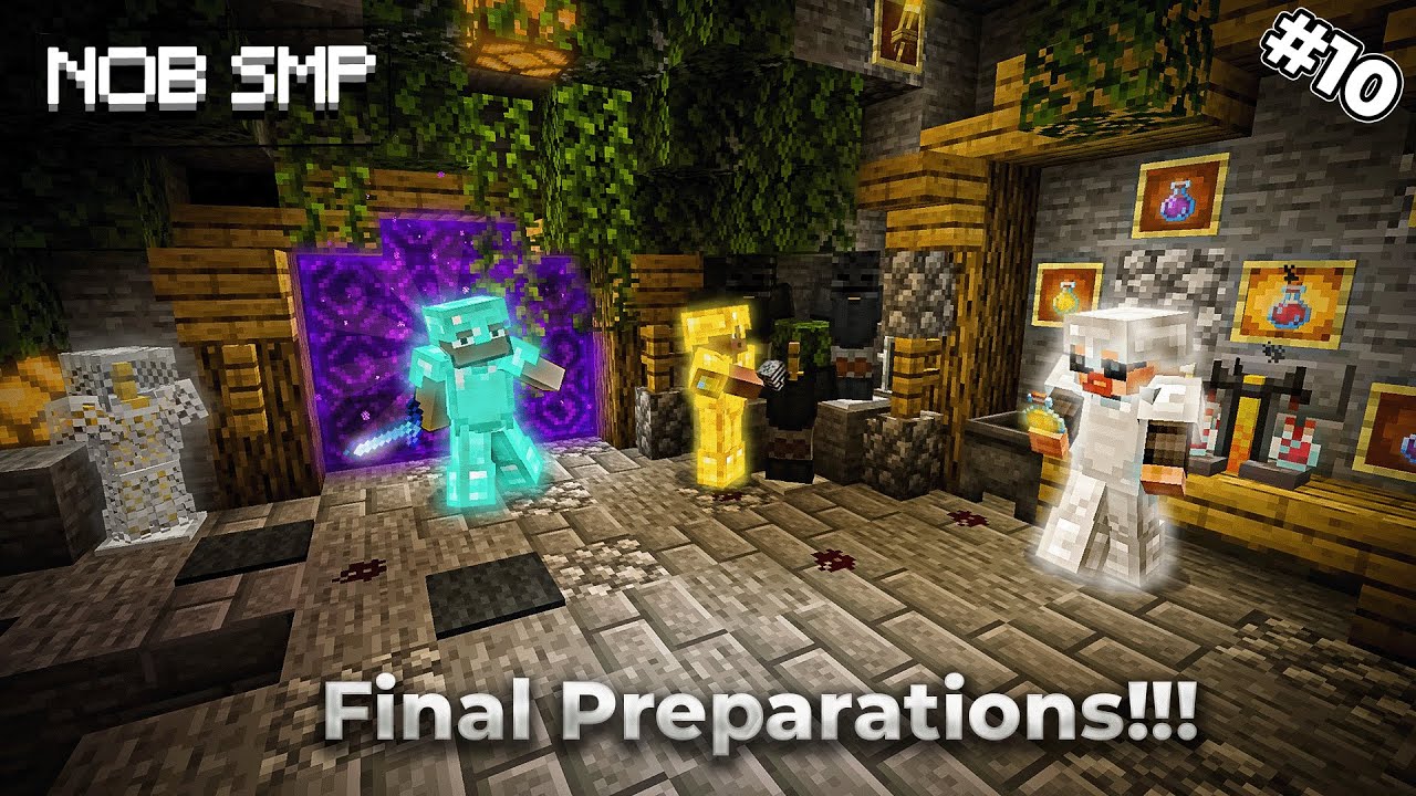 Preparations For The Fight With Wither! | Nob Smp | 🔴Minecraft Live #10 ...