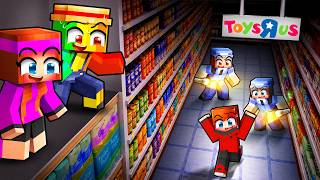 On a SURVECU secrètement dans un MAGASIN sur Minecraft !