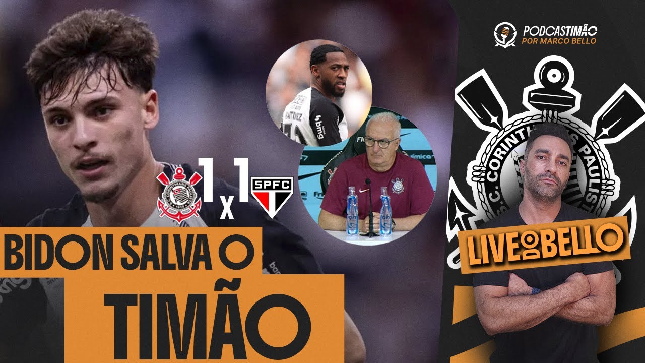 CORINTHIANS EMPATA NO ÚLTIMO MINUTO, E MAIS: MARTINEZ NÃO RESPONDE DORIVAL JR E TENSÃO AUMENTA
