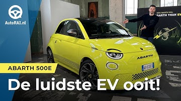 Elektrische Abarth 500e in Nederland! - SNEAK PREVIEW - AutoRAI TV