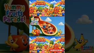 fruits song for kids| fruits songs| nursery rhymes &amp; kids songs English rhymes 🍌🍌 #subscribe #like