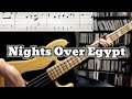 The Jones Girl - Nights Over Egypt (Bass Cover) / Tabs in Video