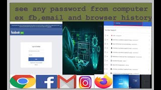 Hack all browser history and all password from any camputer