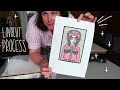 Reduction linocut Process | Printmaking tutorial