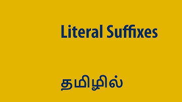 05  Literal Suffixes in C Programming language