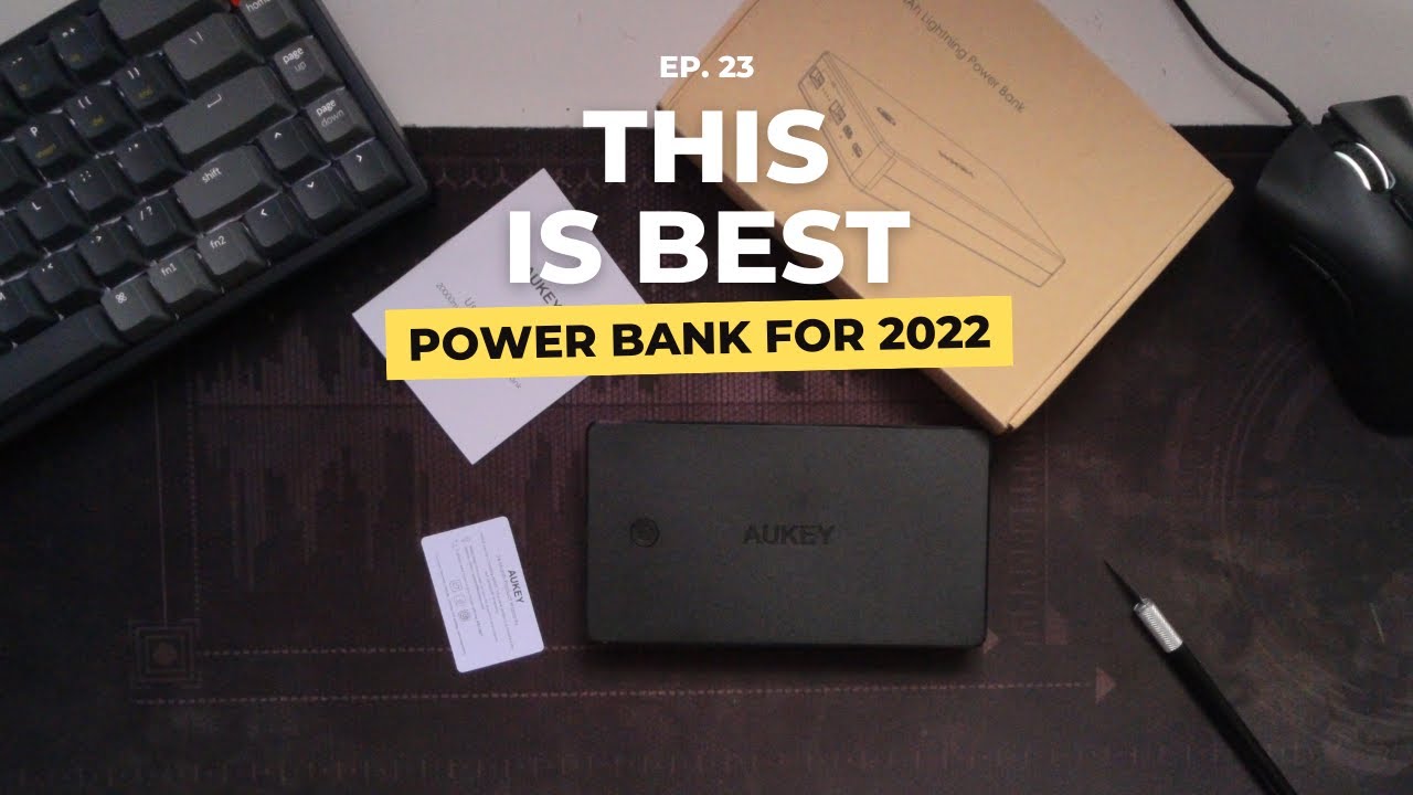 SUPERCHARGE Power Bank AUKEY 20,000 mAH .