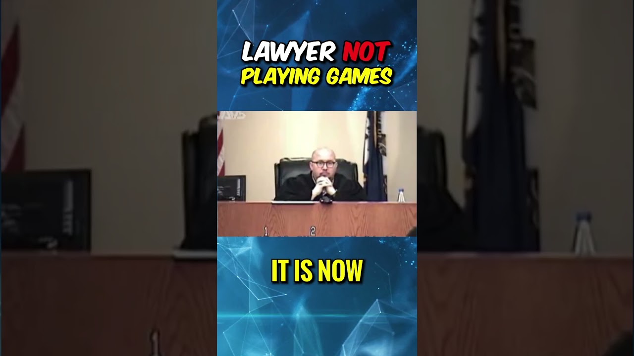 Prosecutor GIVES UP! LAWYER NOT PLAYING GAMES