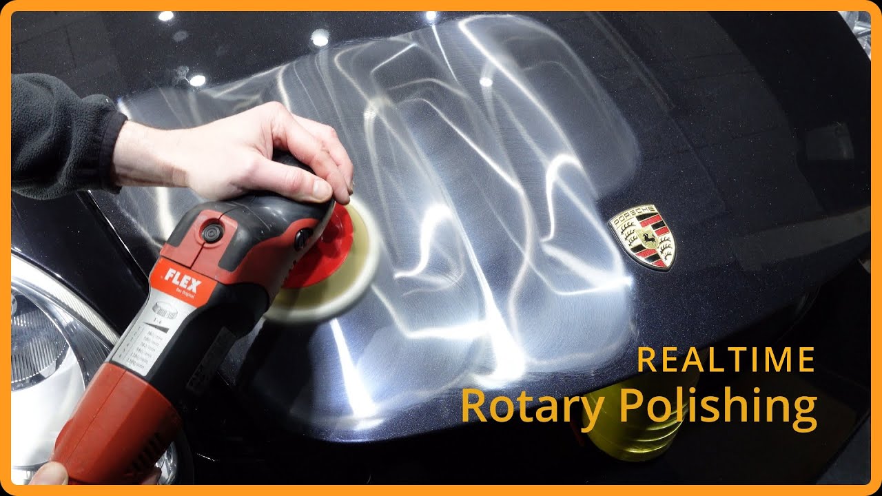 Rotary Cutter Compounding Real Time Rotary Compounding, deep etching removal on porsche cayman s ...