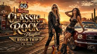 Midnight Interstate Rock 🌙 2 Hours of Retro Driving Music