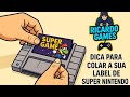 Como colar label.