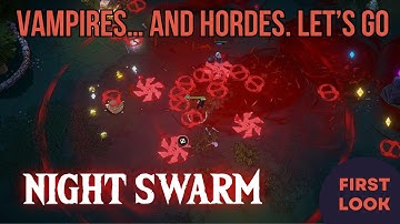 Night Swarm Gameplay First Look – Vampire Roguelike with Deep RPG Systems!