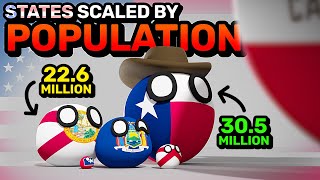 U.S. STATES SCALED BY POPULATION | Countryballs Animation by PWA 51,490 views 3 weeks ago 2 minutes, 8 seconds