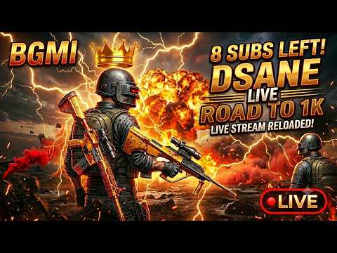 🔥 Only 8 Subs Away From 1K! | DSANE LIVE | BGMI #bgmilive #verticallive #livestream #pubgmobile