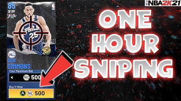 I SNIPED FOR 1 HOUR AND MADE THIS MUCH MT... NEW SNIPING FILTER! TONS OF SNIPES! NBA 2K21 MyTEAM