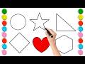 How to Draw and Learn Shapes for Kids // Fun Shape Puzzle !