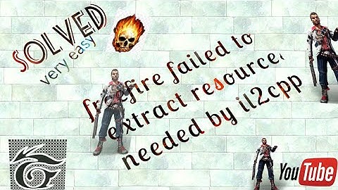 freefire : failed to extract resources needed by IL2CPP SOLVED{EASY} NO SURVEY WITH PROOF
