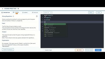 string Repetition 2 coding practice 1E #ccbp4 #technology