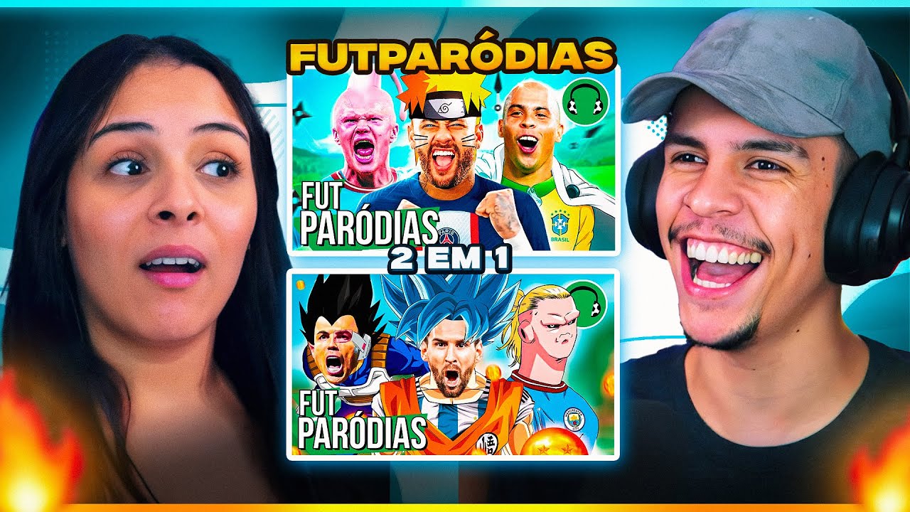 2 EM 1 FUTPARÓDIAS: E SE OS JOGADORES FOSSEM PERSONAGENS DE ANIME? | [Casal Jounin React] 🔥