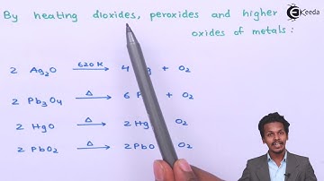 Preparation Of Dioxygen - P-Block Elements - Chemistry Class 12