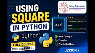 How to Use Square in Python (Python Full Course for Beginners Lesson 7)