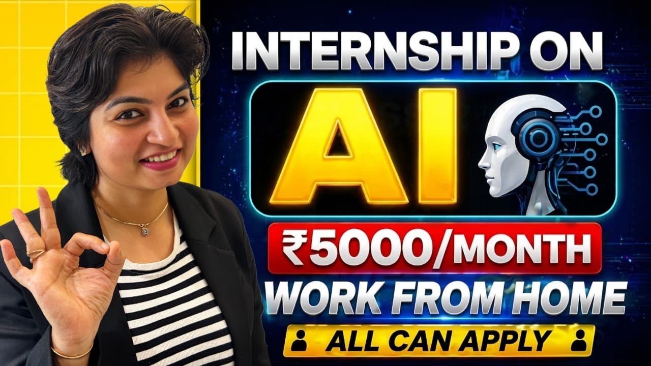 FREE AI Internship 2026 😱 Open for All Students | AICTE Full Guide ...