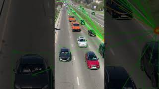 AI Vision Tracks Every Car in Real-Time 🚗👀 | Smart Traffic Detection! #Shorts #shorts