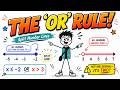 How to solve "OR" inequalities | Advanced Number Lines