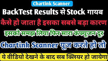 Chartink Scanner का Backtest Result Change क्यों हो जाता है || Chartink  ko use kaise kare ||