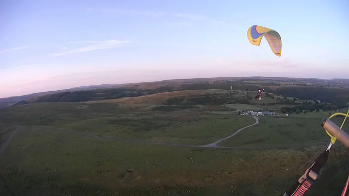 Flying with Jeff Lambeth at Gelligaer Common at su...