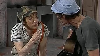 Chaves: Tocando Violão [1975] Parte 2/2 - Alta Qualidade (Dublagem Perdida 1984) 
