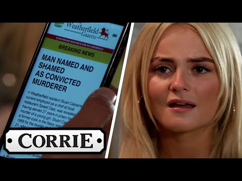 Kelly Finds Out Stu Went to Prison For Murder | Coronation Street