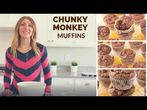 Chunky Monkey Muffins (Banana and chocolate!)