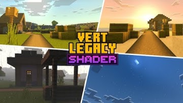 Best Low End Device Shader For MCPE 1.21.50 || Vert Legacy Shaders Minecraft Pe 1.21+