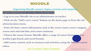 Getting started with Moodle: A beginner's guide to course creation